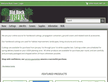 Tablet Screenshot of bigrocktrees.com